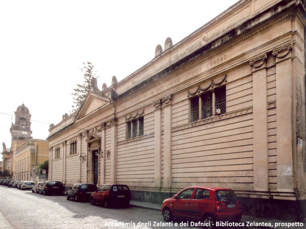 Biblioteca Zelantea, prospetto