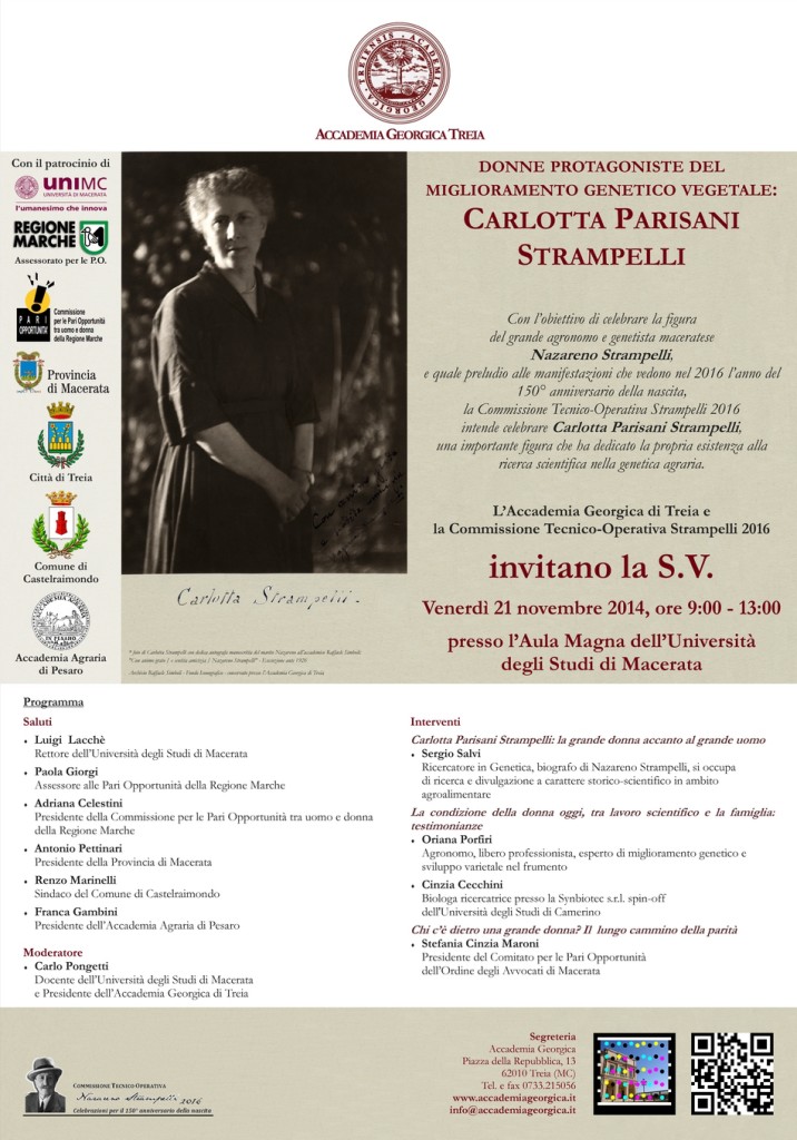 Invito evento Carlotta Strampelli - locandina