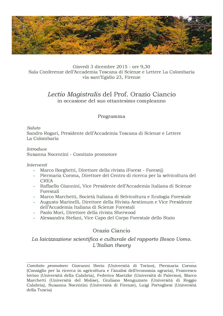 Lectio magistralis Ciancio