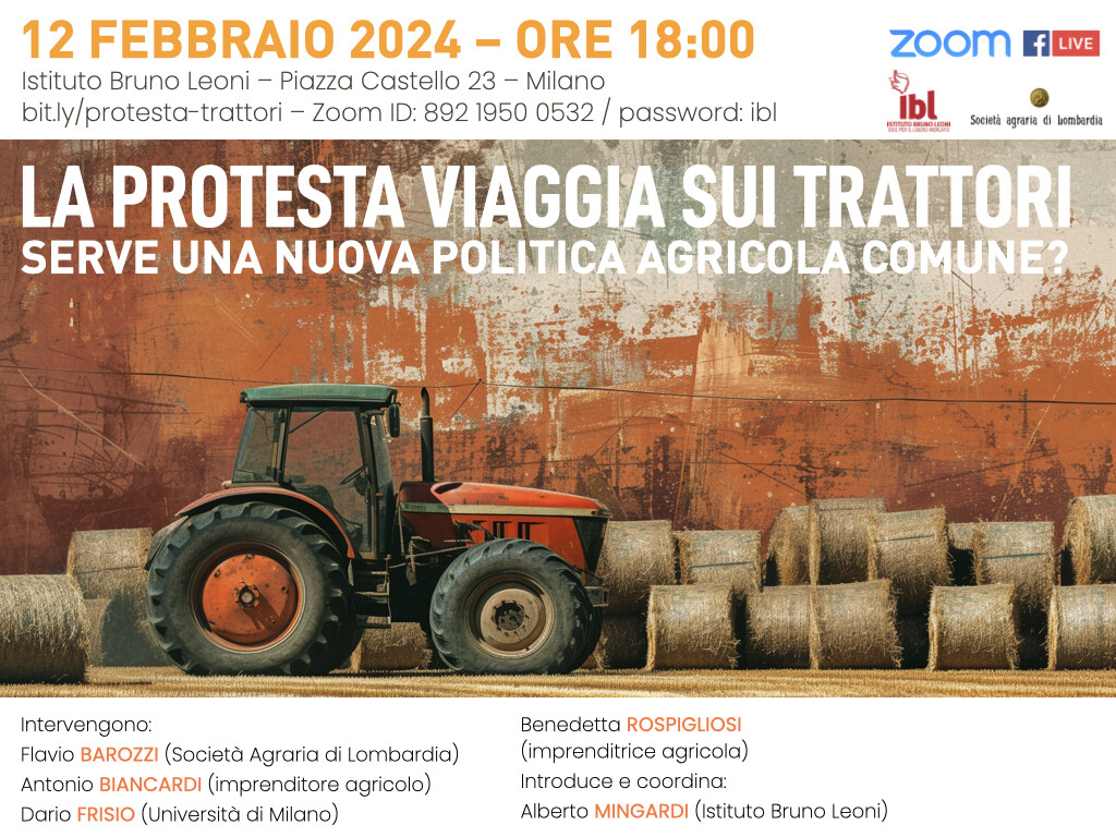 Seminario 12 febbraio-La protesta viagga sui trattori